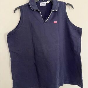 Create Havoc Blue Sleeveless tank with American Flag 2XL